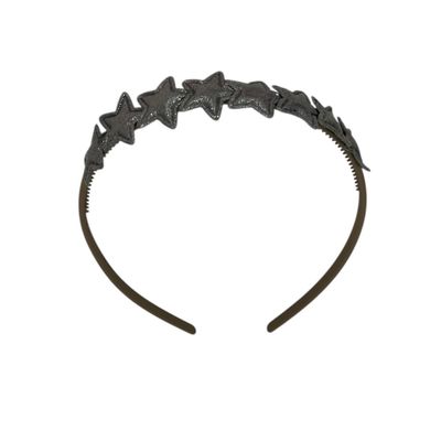 Diadeem met sterretjes - kerstcollectie - glitters - ster – antraciet — Khaki diadeem Diadeem met sterretjes - kerstcollectie - glitters - ster – antraciet — Khaki diadeem