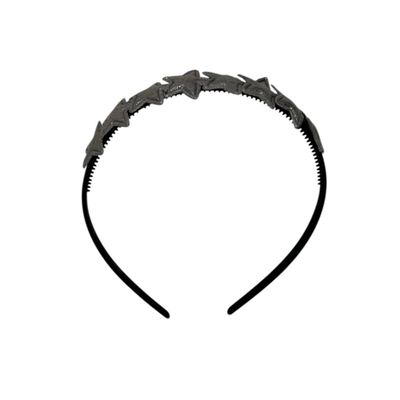 Diadeem met sterretjes - kerstcollectie - glitters - ster – antraciet — Zwarte diadeem Diadeem met sterretjes - kerstcollectie - glitters - ster – antraciet — Zwarte diadeem