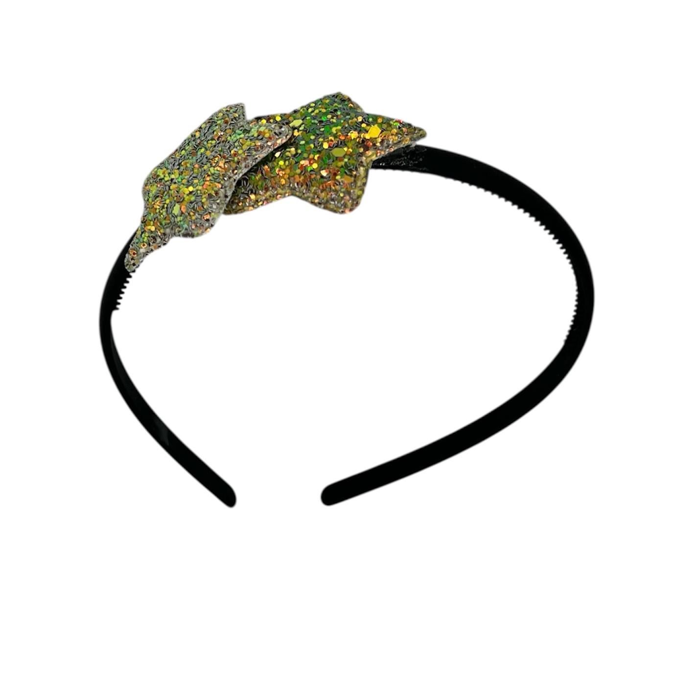 Diadeem met sterretjes - kerstcollectie - glitters - ster - disco party