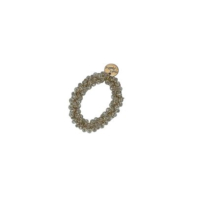 Haarelastiek - elastiek - kralen - transparant