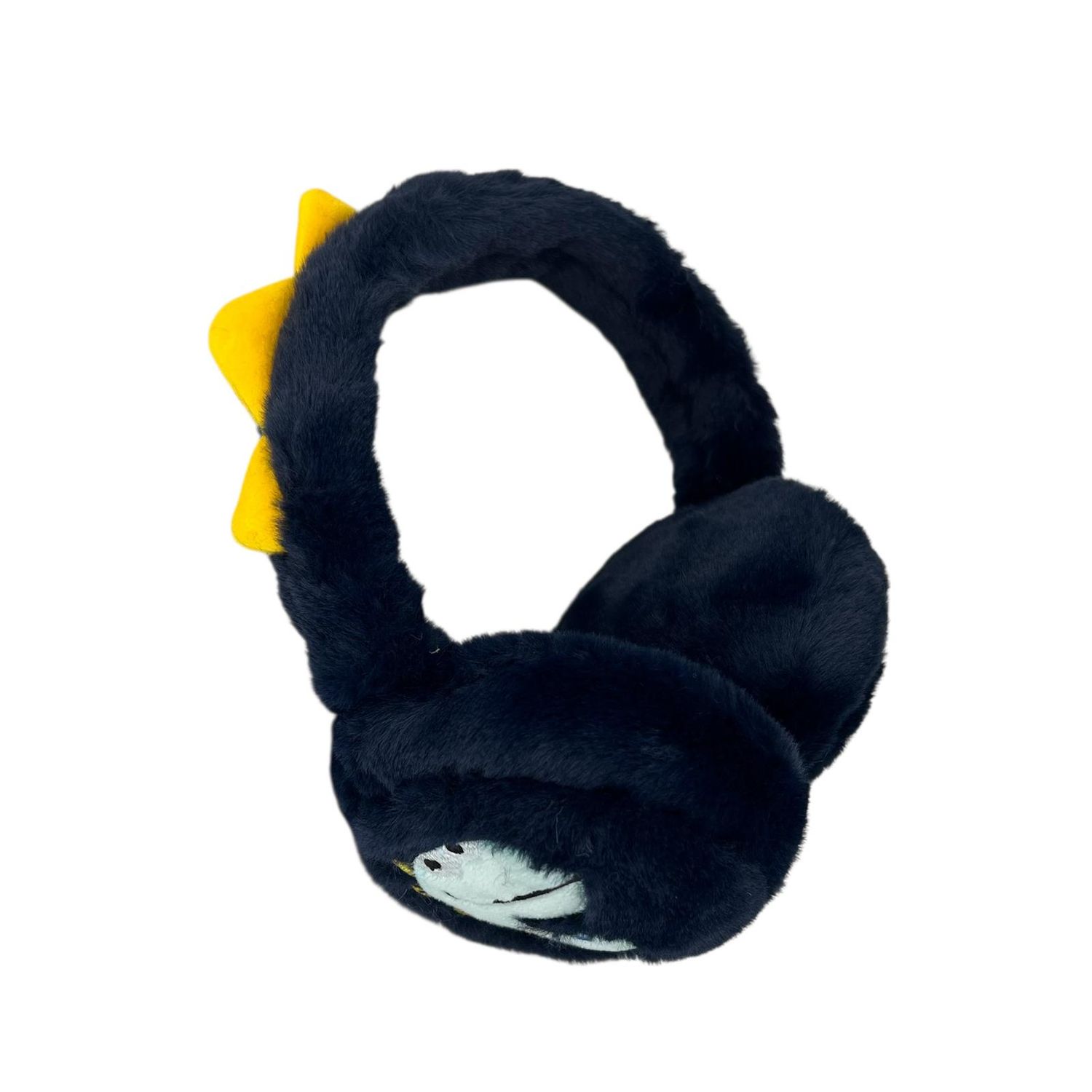 Oorwarmers kind - winter - warm - jongens - donkerblauw - dino - dinosaurus