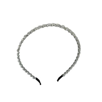 Diadeem - haarband - haaraccessoire - kinderen - volwassenen - kerst - feestdagen - kralen - glimmend - transparant