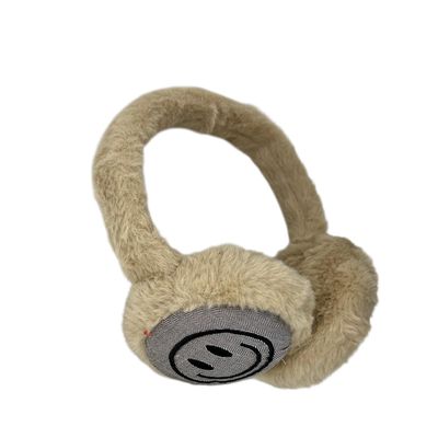 Oorwarmers kind - winter - warm - meisjes/jongens - beige/lichtbruin - smiley