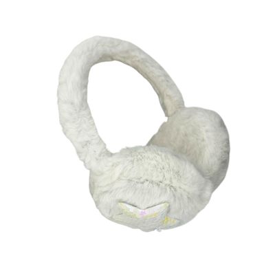 Oorwarmers kind - winter - warm - meisjes - crème - ster - pailletten