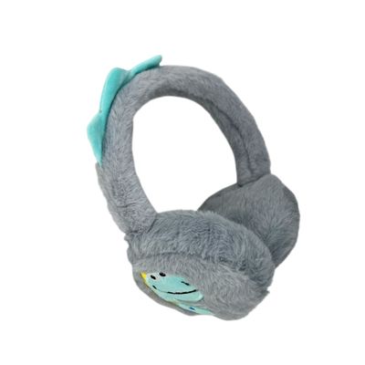 Oorwarmers kind - winter - warm - jongens - grijs - dino - dinosaurus