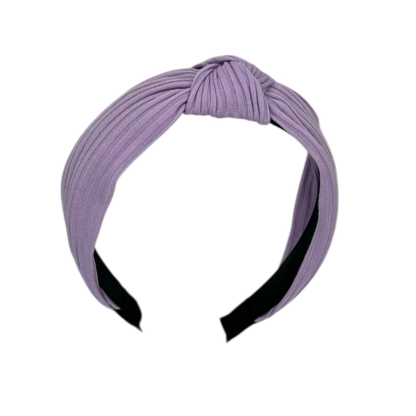 Diadeem - stof - haarband - lila met knoop