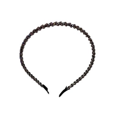 Diadeem - haarband - haaraccessoire - kinderen - volwassenen - kerst - feestdagen - kralen - glimmend - paars