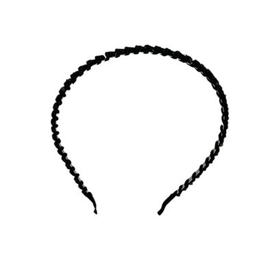 Diadeem - haarband - haaraccessoire - kinderen - volwassenen - kerst - feestdagen - kralen - glimmend - zwart