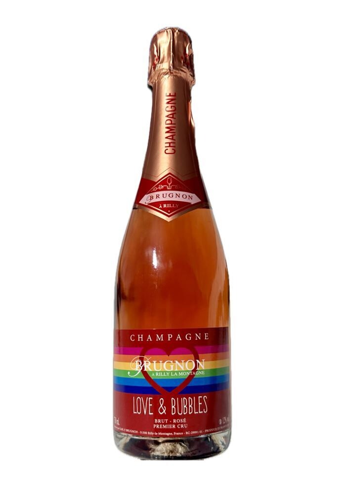 1 Flasche Love &amp; Bubbles Brut Rosé Champagner