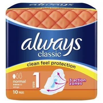 Sanitary Pad Range &amp; Tampax