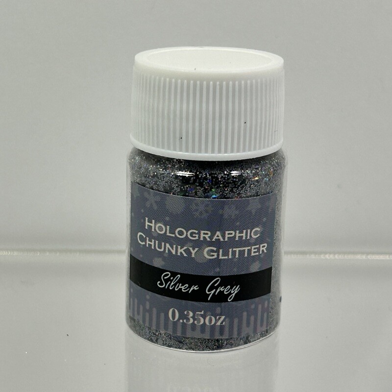 Brrillantina Chunky color Silver Grey