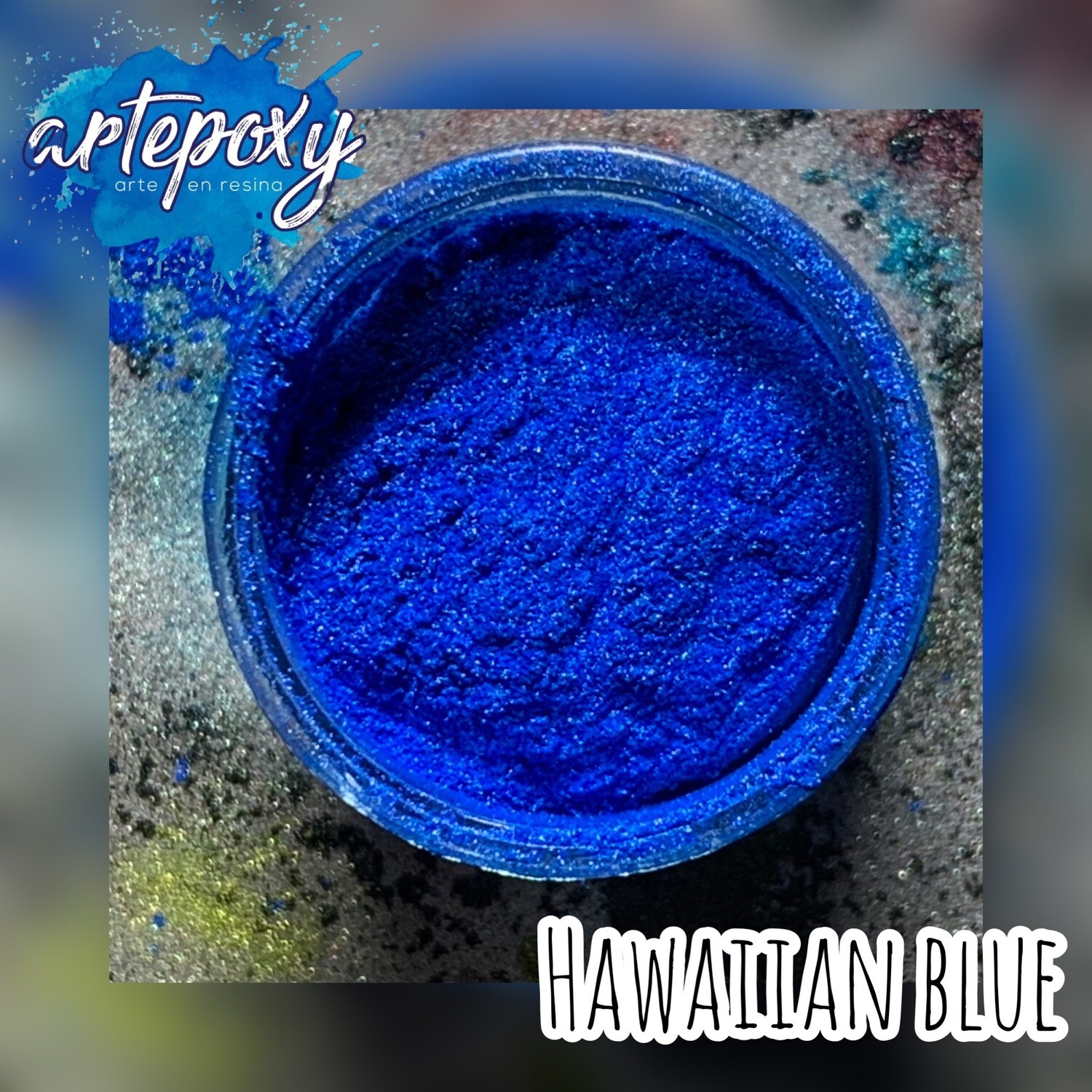 Polvo de mica color Hawaian Blue 5 gramos
