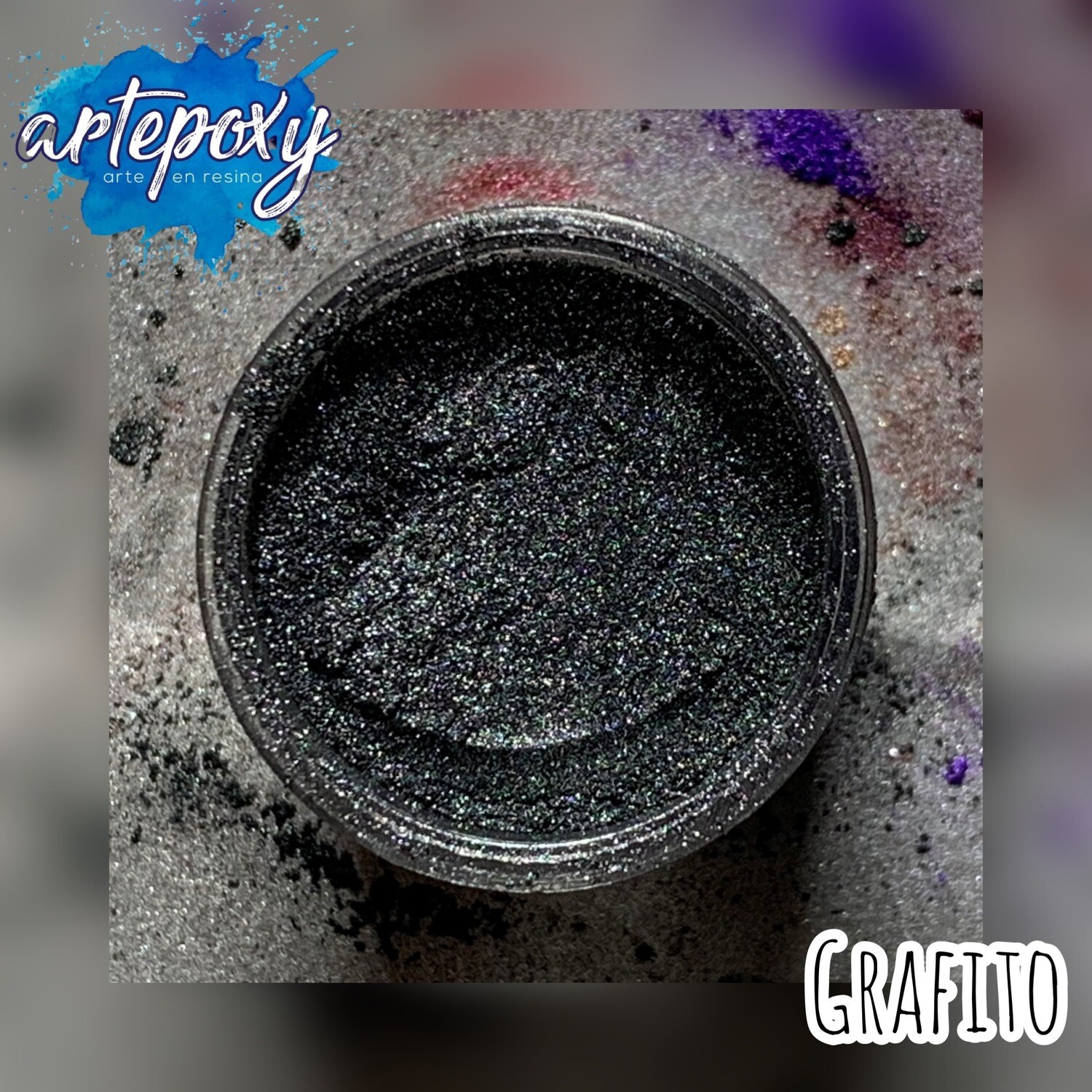 Polvo de mica color Grafito 5 gramos