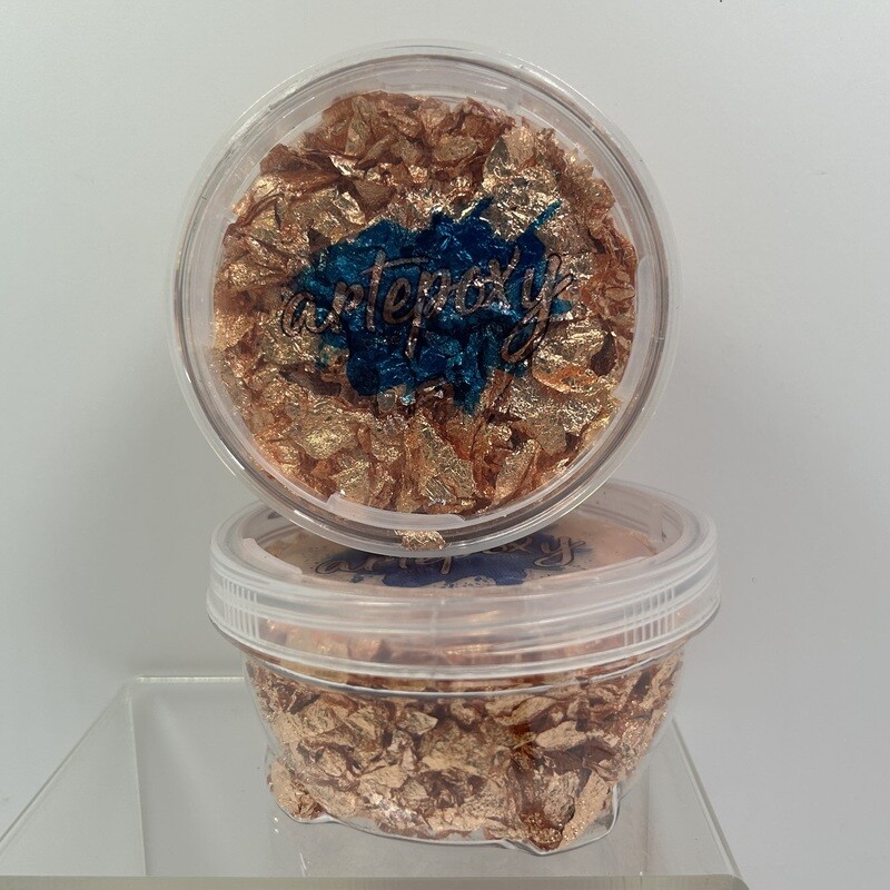 Hoja de metal color cobre