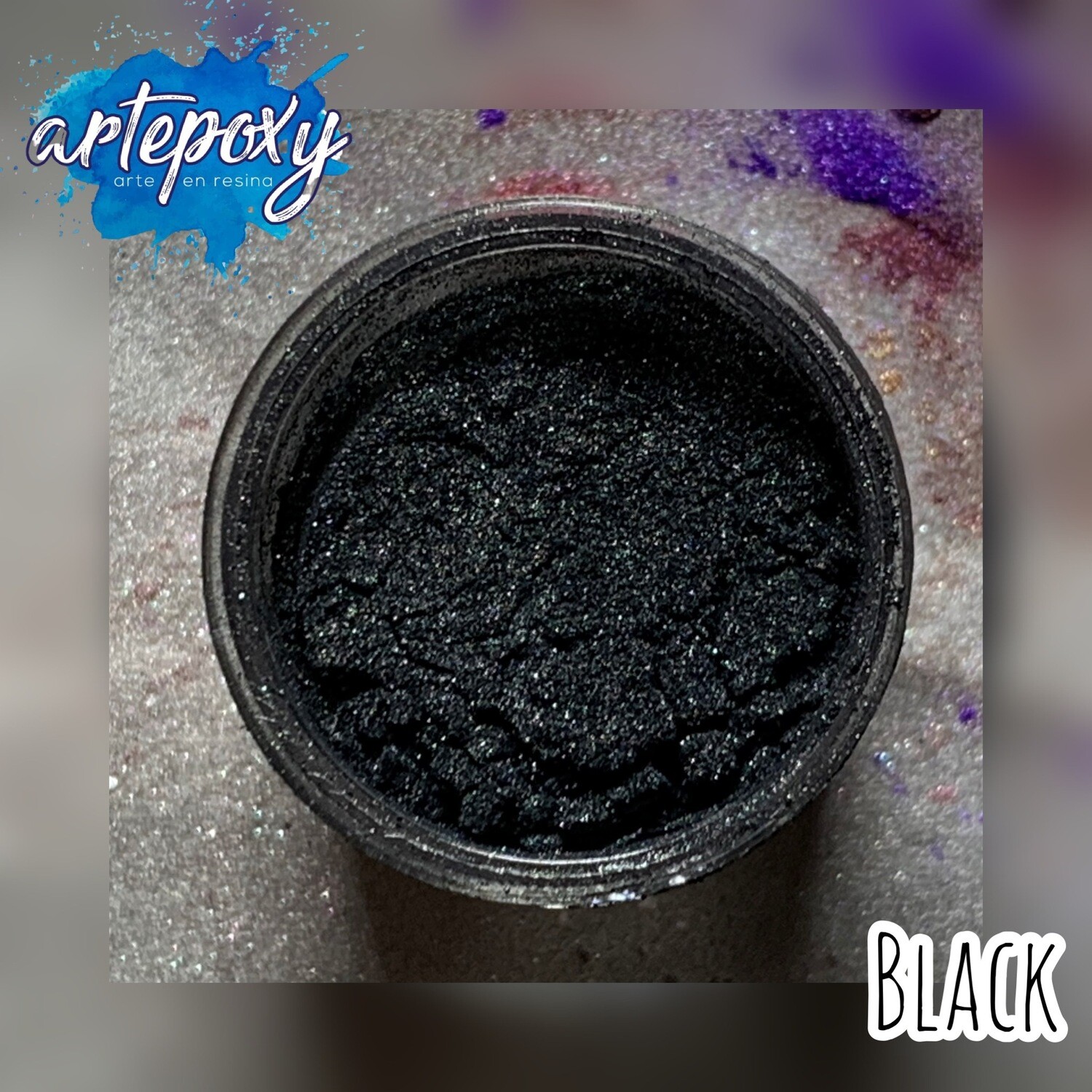 Polvo de mica color Black 5 gramos
