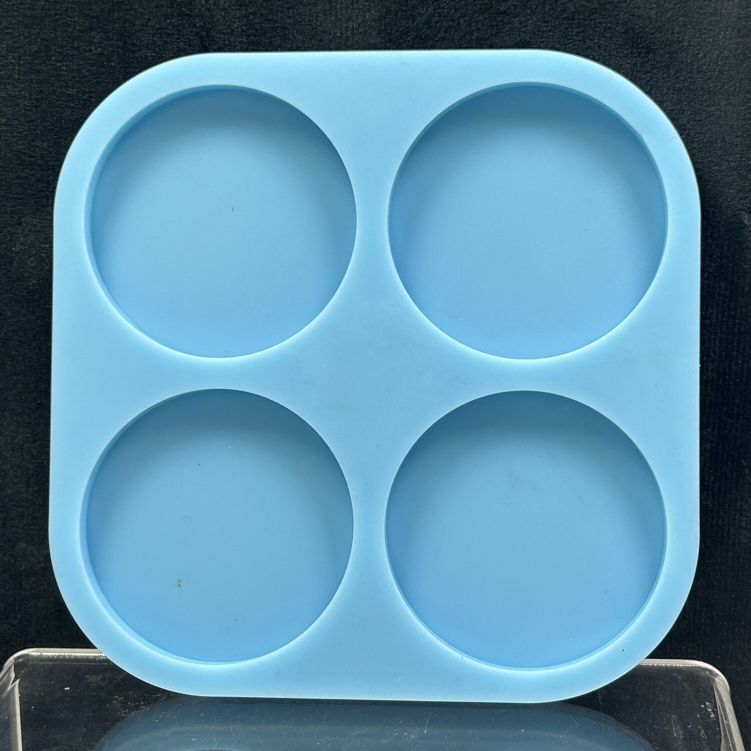 Molde de silicon  4 circulos 4.5 cm de diámetro.