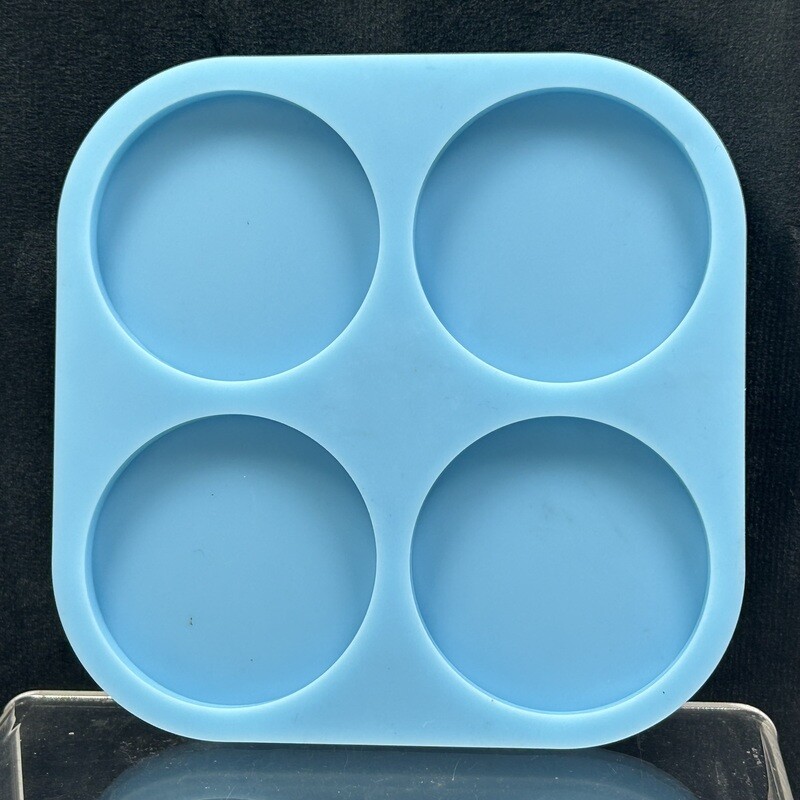 Molde de silicon  4 circulos 4.5 cm de diámetro.
