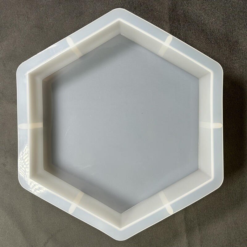 Molde hexagonal para encapsulado profundo 22 cm de diámetro 5 cm de profundidad
