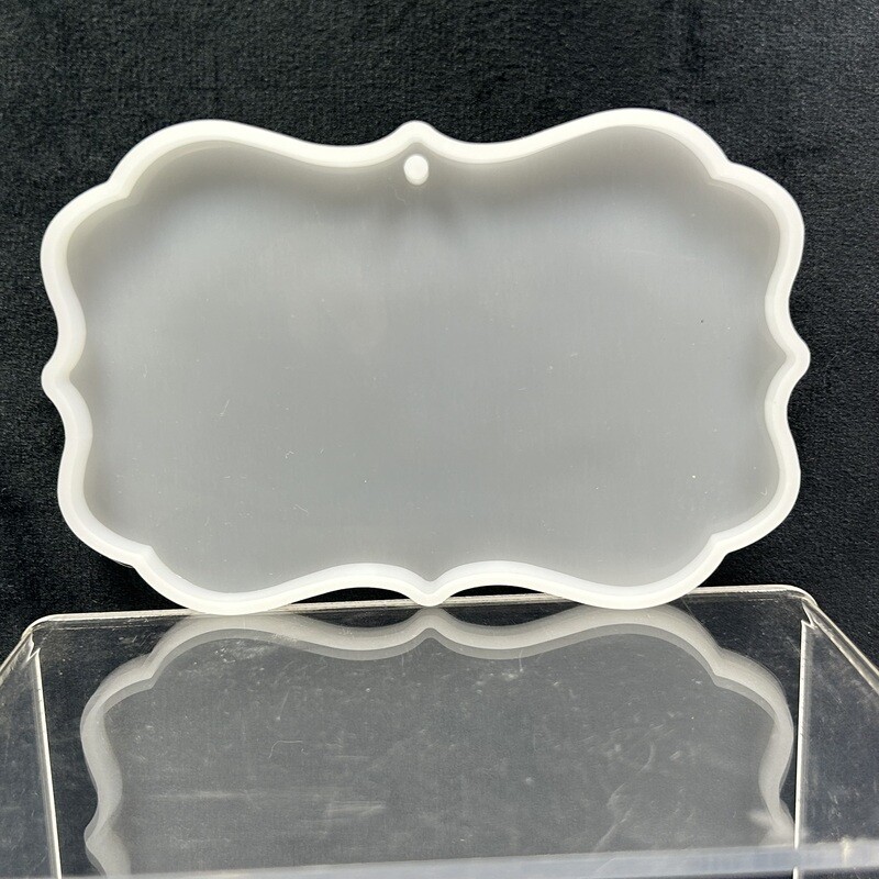Molde para plaqueta decorativa 10cm de largo