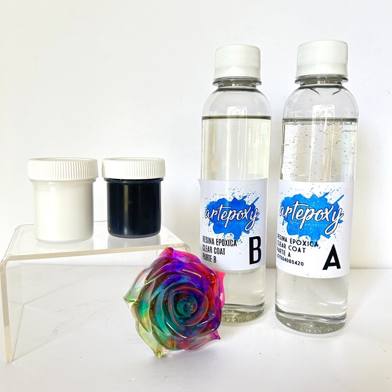 Combo 500 ml. De resina y 2 pigmentos en pasta