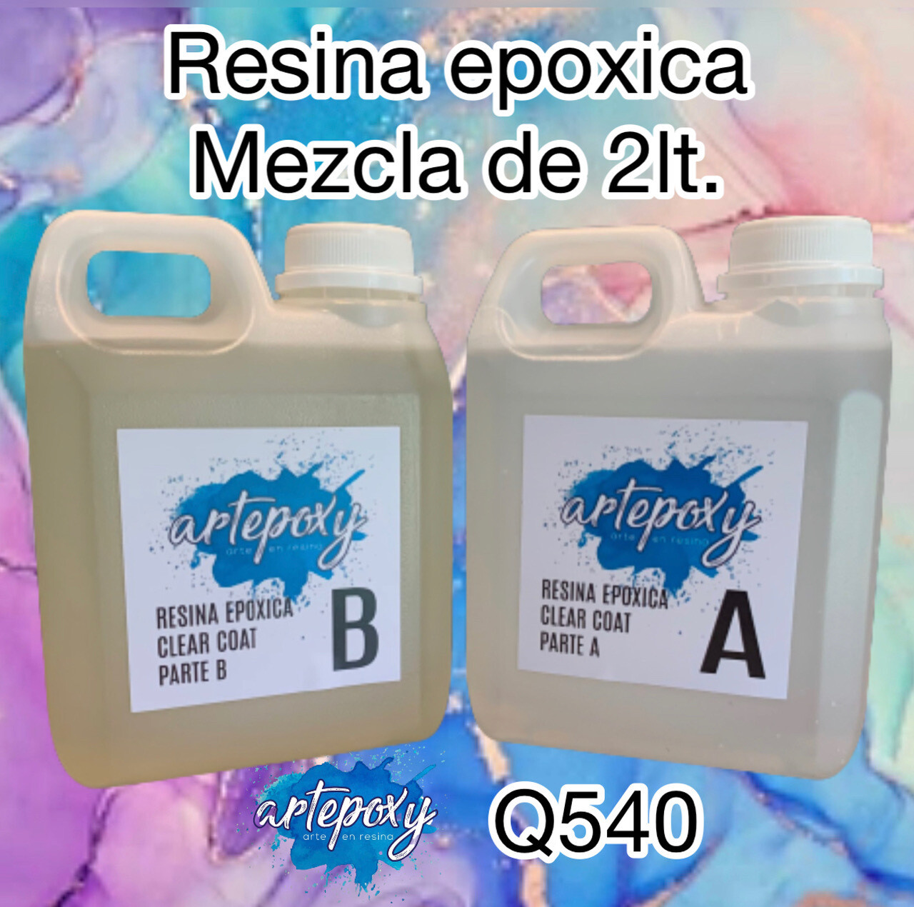 Resina Epoxica 1:1 Presentacion de 2lt. (1 lt. de A y 1lt. de B)