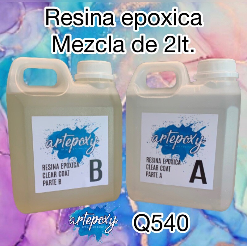 Resina Epoxica 1:1 Presentacion de 2lt. (1 lt. de A y 1lt. de B)