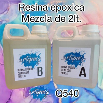 Resina Epoxica 1:1 Presentacion de 2lt. (1 lt. de A y 1lt. de B)