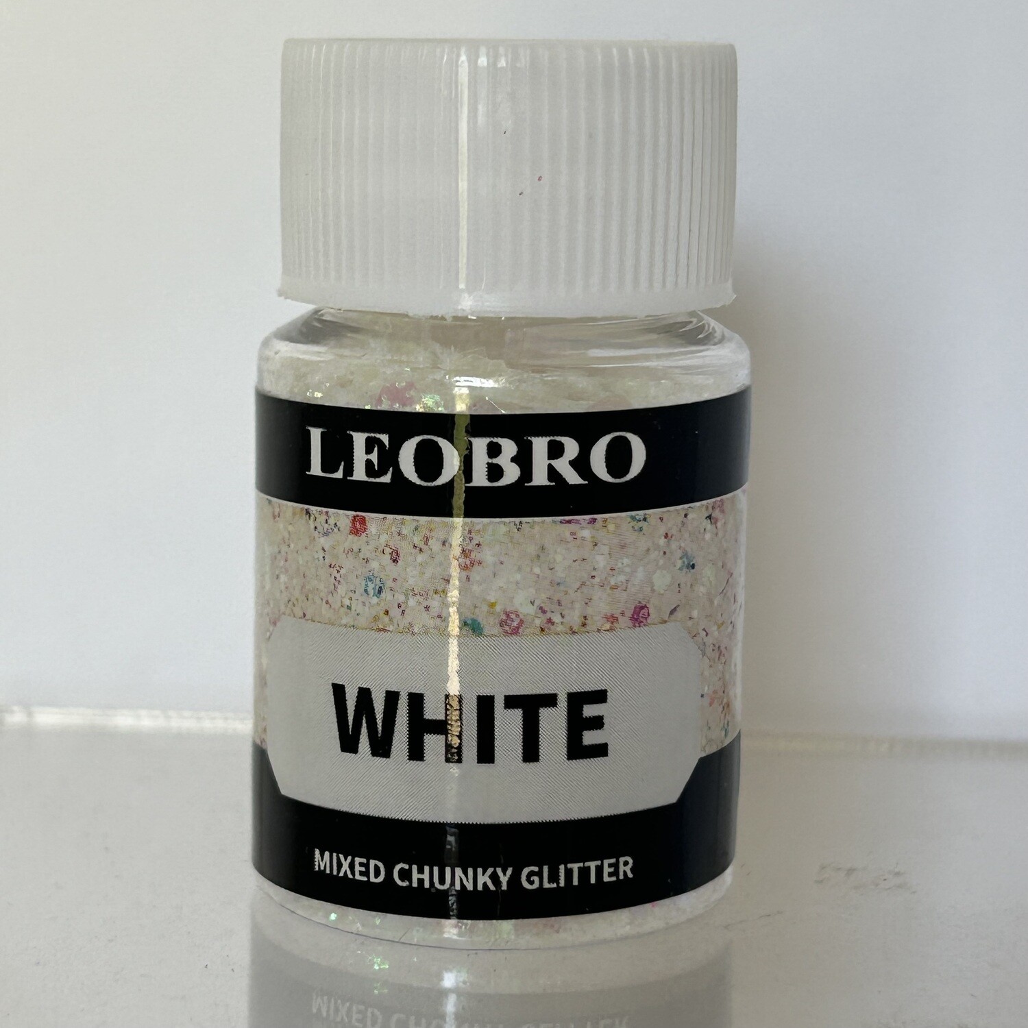 Brillantina Chunky White
