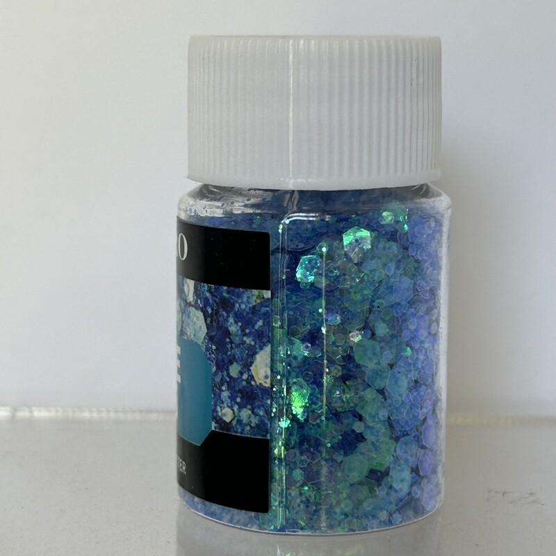 Brillantina chunky azure Blue