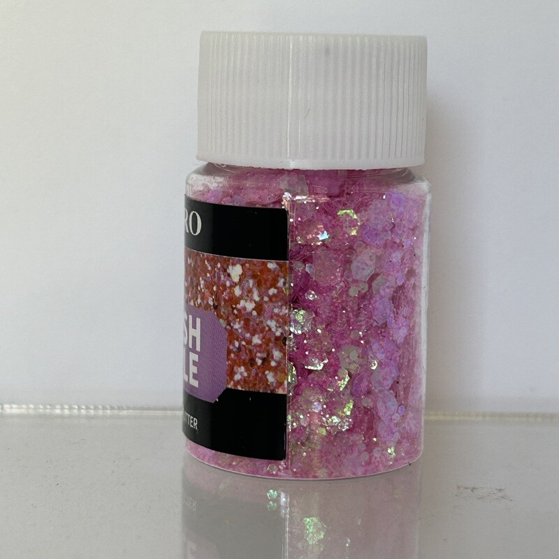 Brillantina chunky mermaid pink