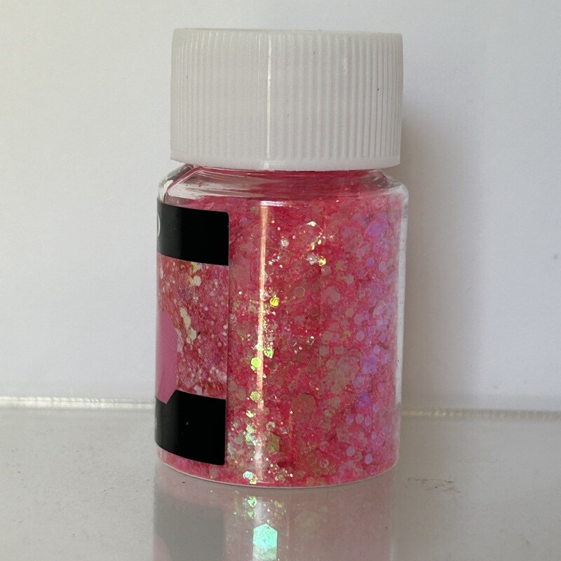 Brillantina chunky hot pink
