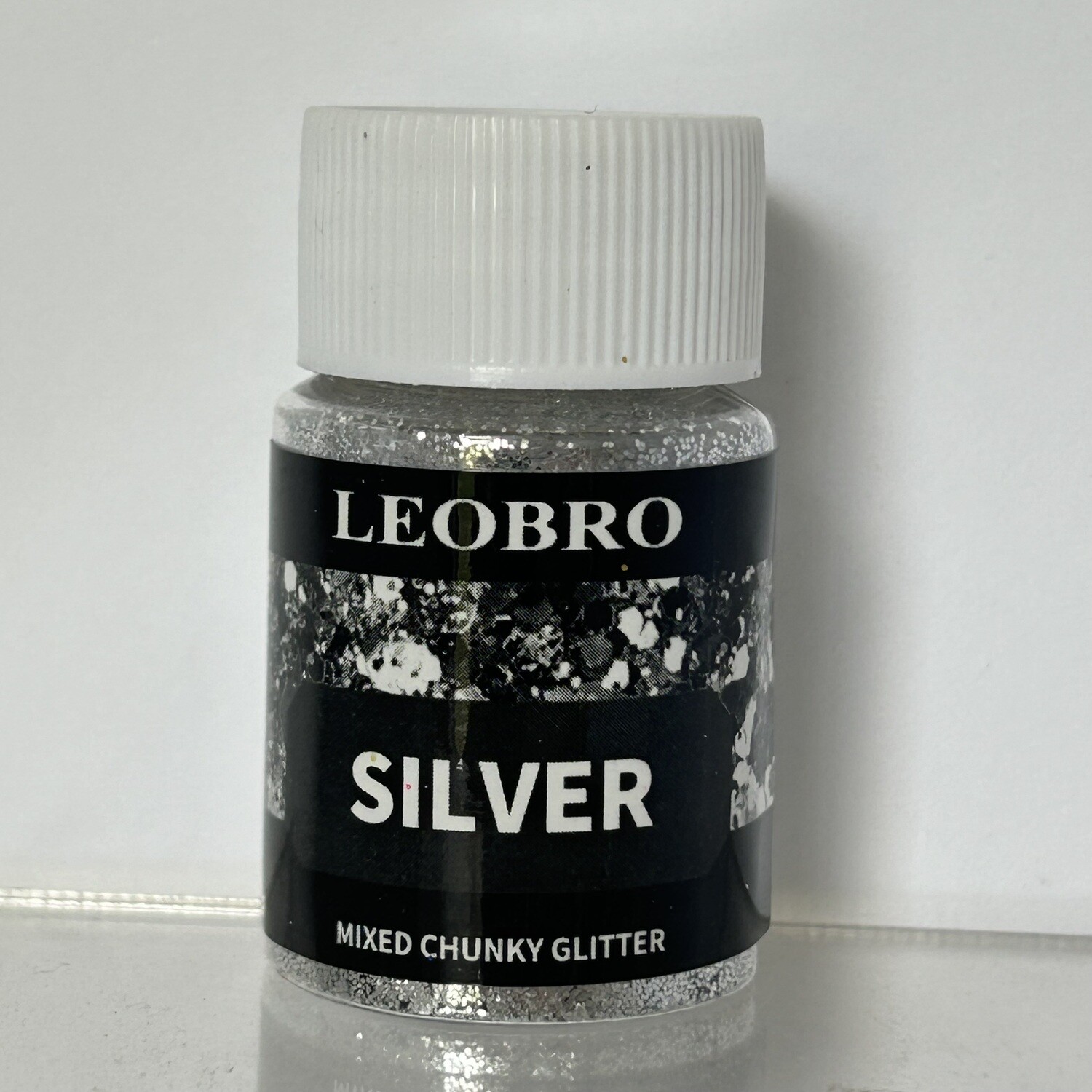 Brillantina chunky silver