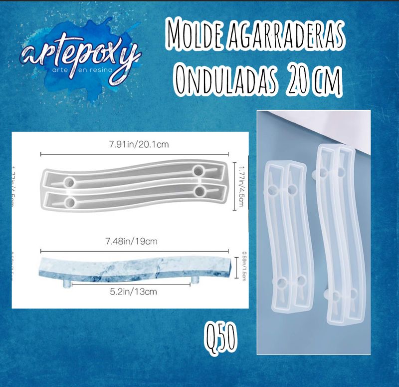 Molde de agarraderas para azafate 4 tamaños distintos