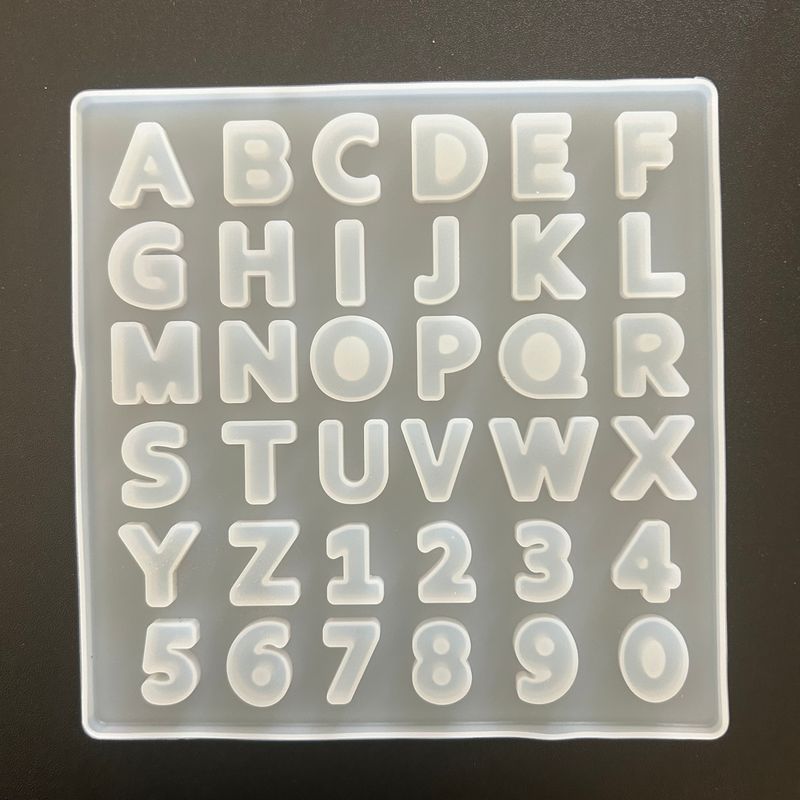 Molde silicon mini letras de 1.5 cm