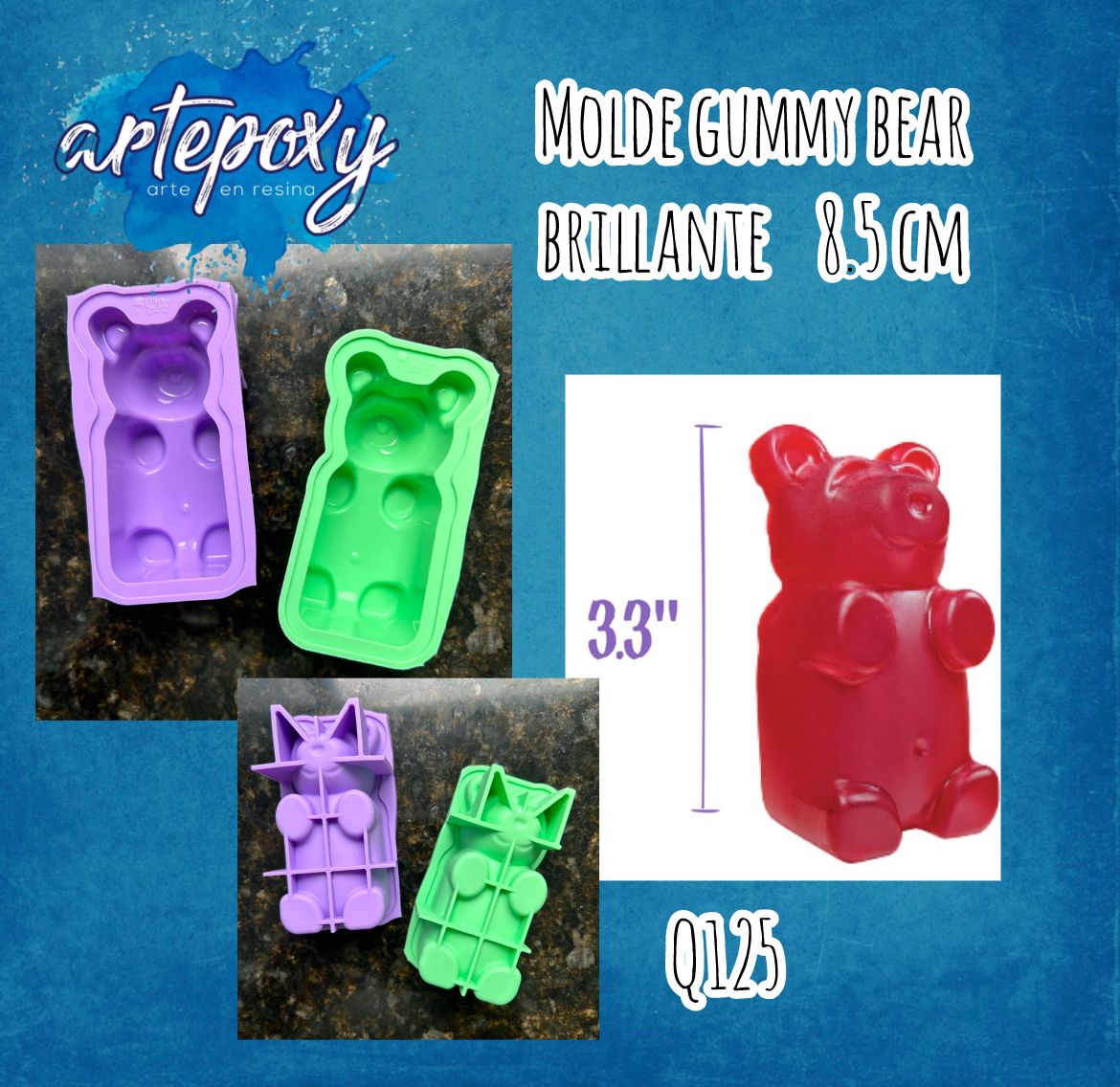 Molde gummy bear 8 cm