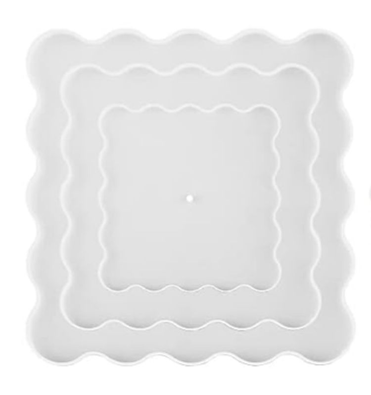 Tray de 3 niveles cuadrado