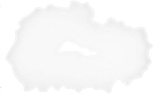 Molde tray geoda con agujero 36 x 20 cm.