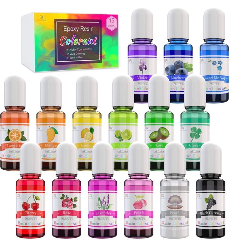 Caja de 15 tintas de alcohol