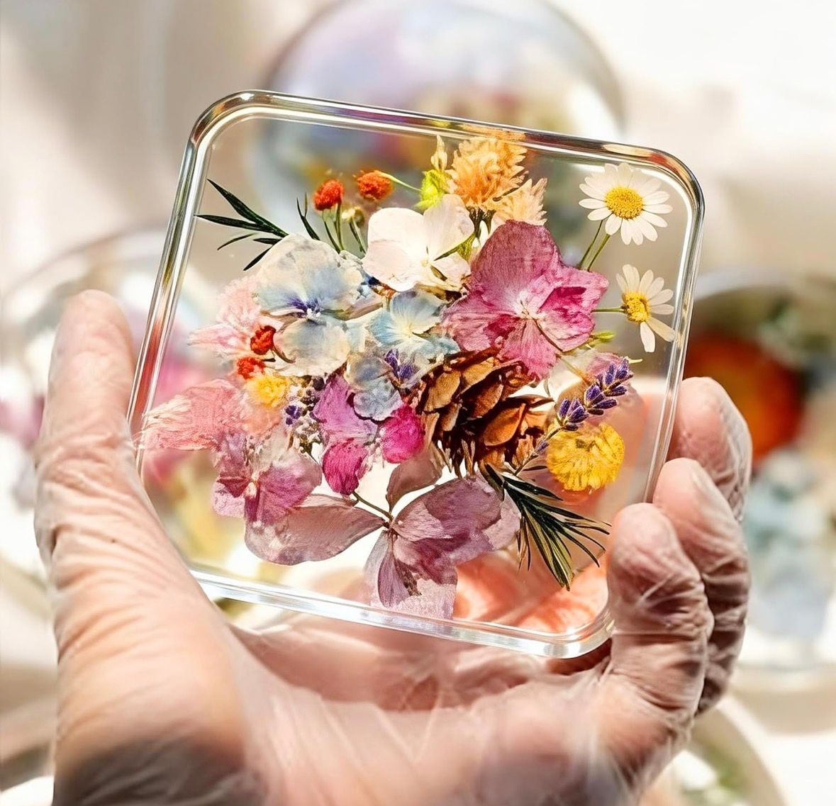 Molde para porta vasos cuadrados