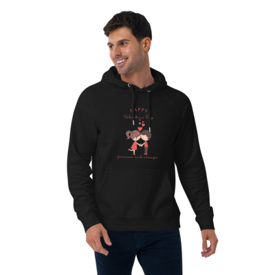 Happy Valentin Day Unisex eco raglan hoodie