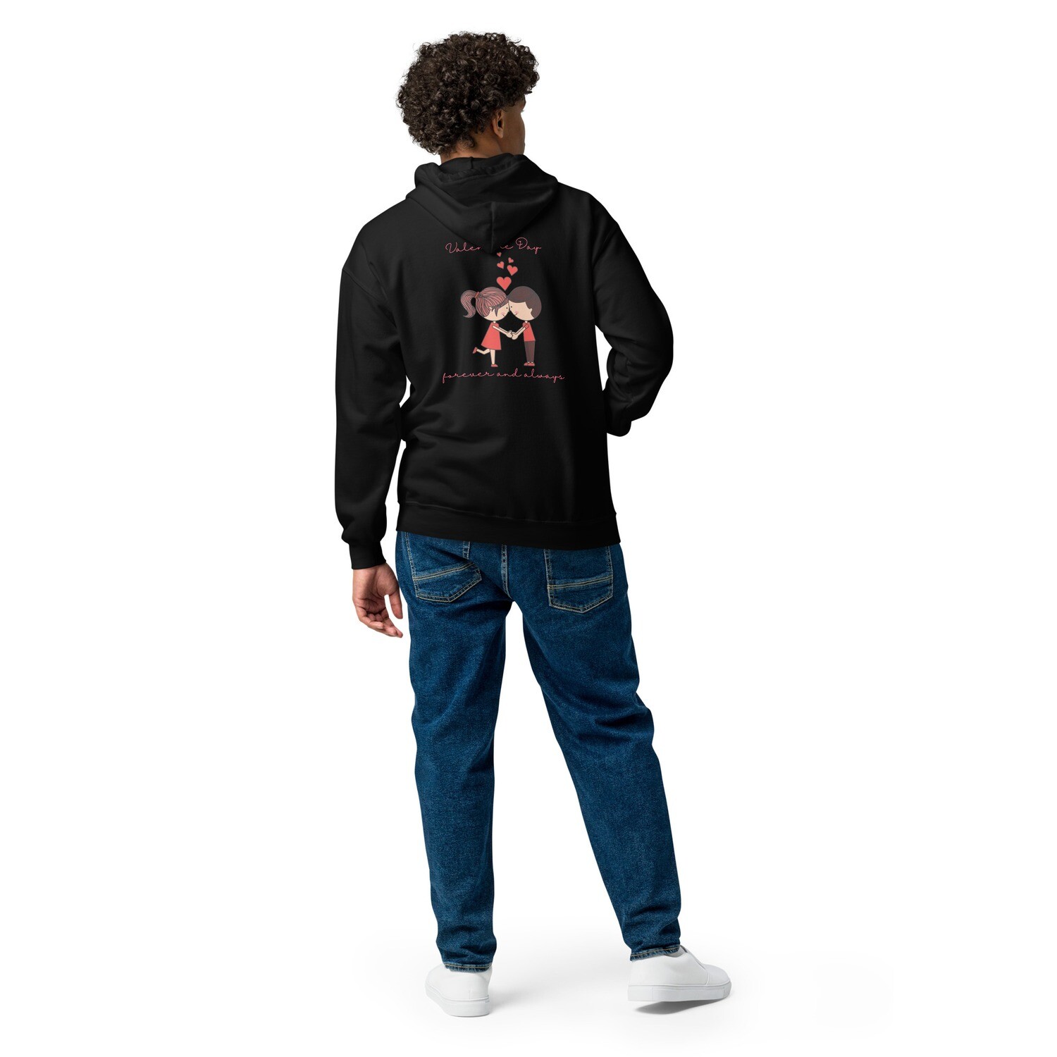 Happy Valentine Day Unisex heavy blend zip hoodie
