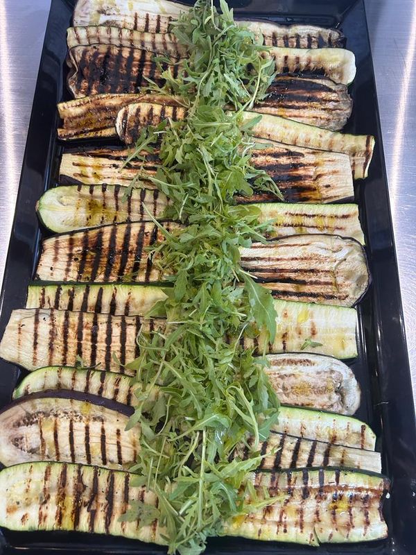 Plateau gegrilde groente