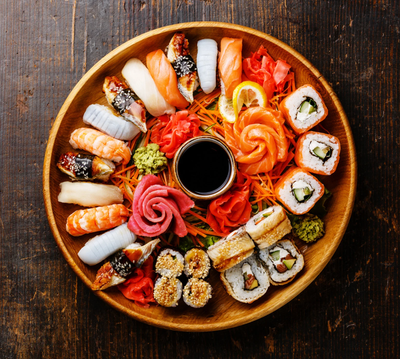 Sushi plateau