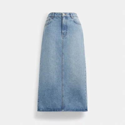 SAMPLE. Blue Denim Long Skirt