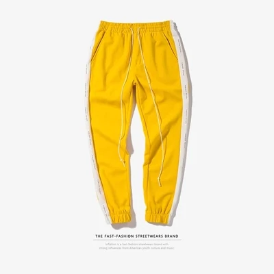 SAMPLE. Bright Yellow Track Pants