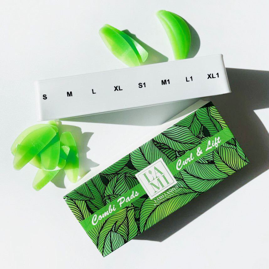 Lami Lashes Comby Pads Green