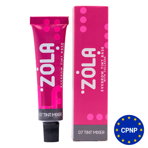 ZOLA Eyebrow Tint Base With Collagen 07 Tint Mixer 15 ml.