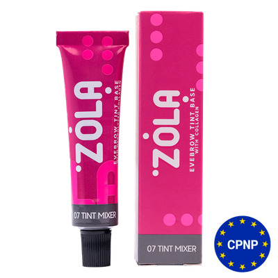 ZOLA Eyebrow Tint Base With Collagen 07 Tint Mixer 15 ml.