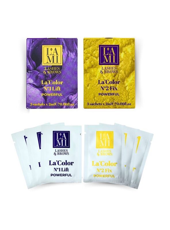 “Lami Lashes &amp; Brows La’Color Lift &amp; Fix Powerful” sachets 2ml