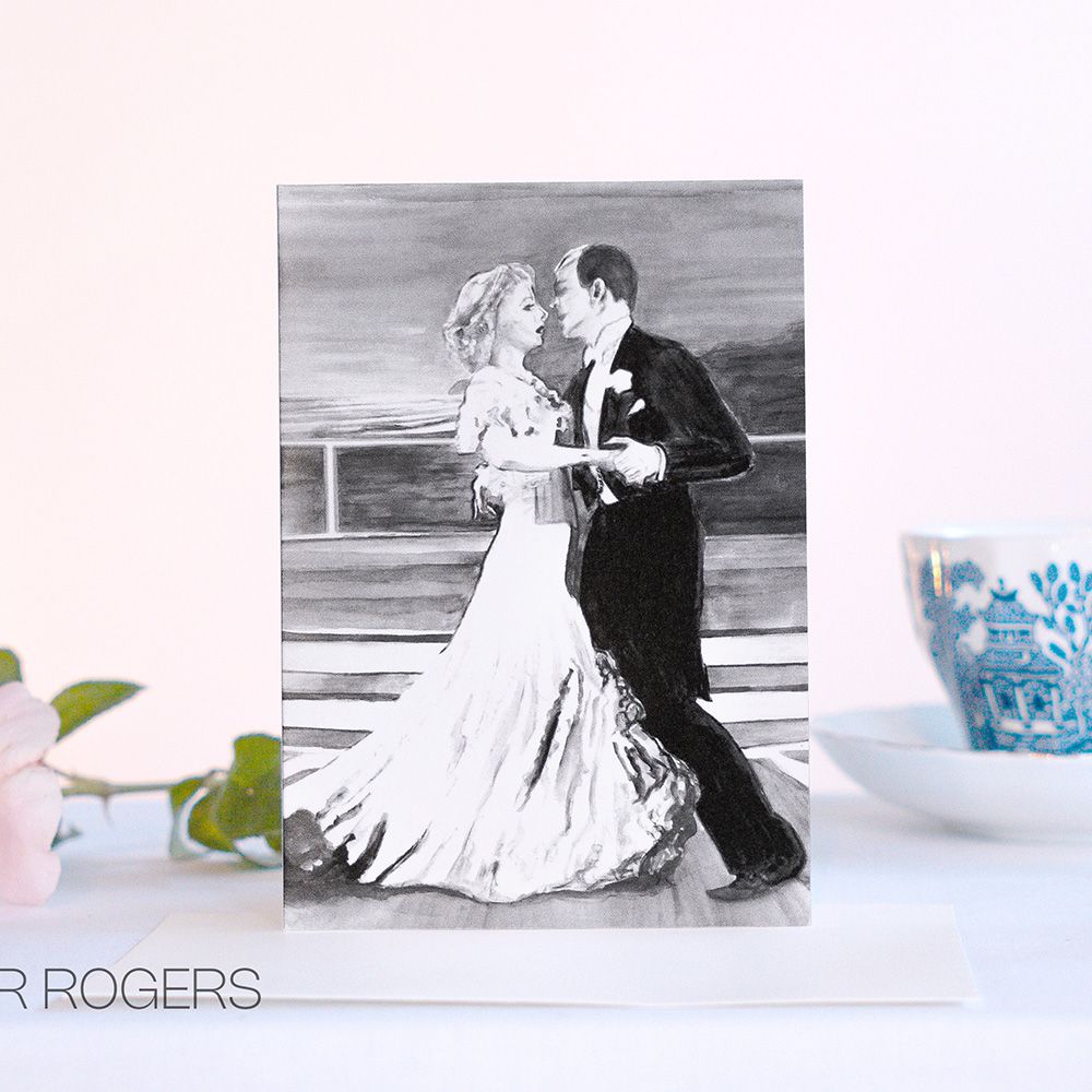 "Moments in Music" - Fred Astaire & Ginger Rogers - 100% Recycled Card